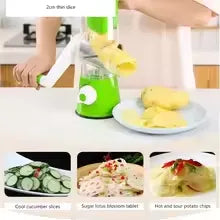 Drum Vegetable Chopper Manual Kitchen Potato Slice
