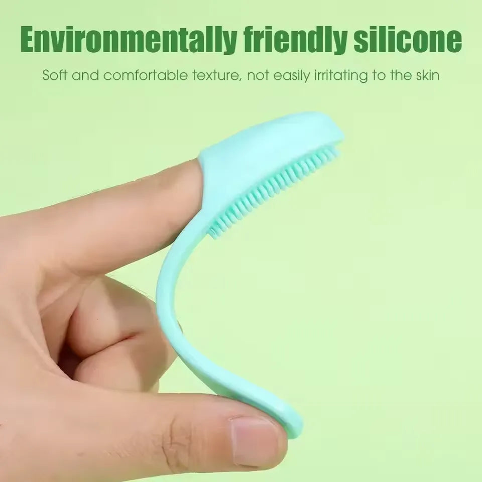 2PCS Silicone Nose Brush Facial Pore Cleaner (Double-Sided)